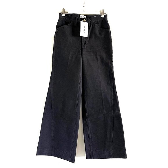 New Frame Le Baggy Palazzo Jeans in Film Noir Size 26 - Picture 4 of 14